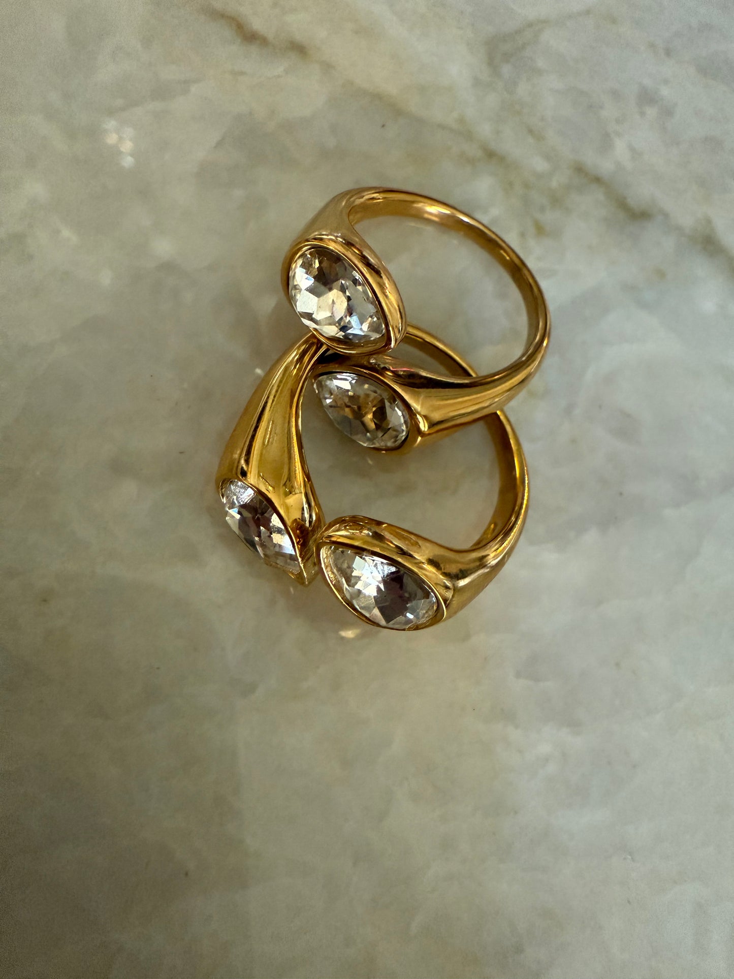 Open Zirconia Adjustable Ring