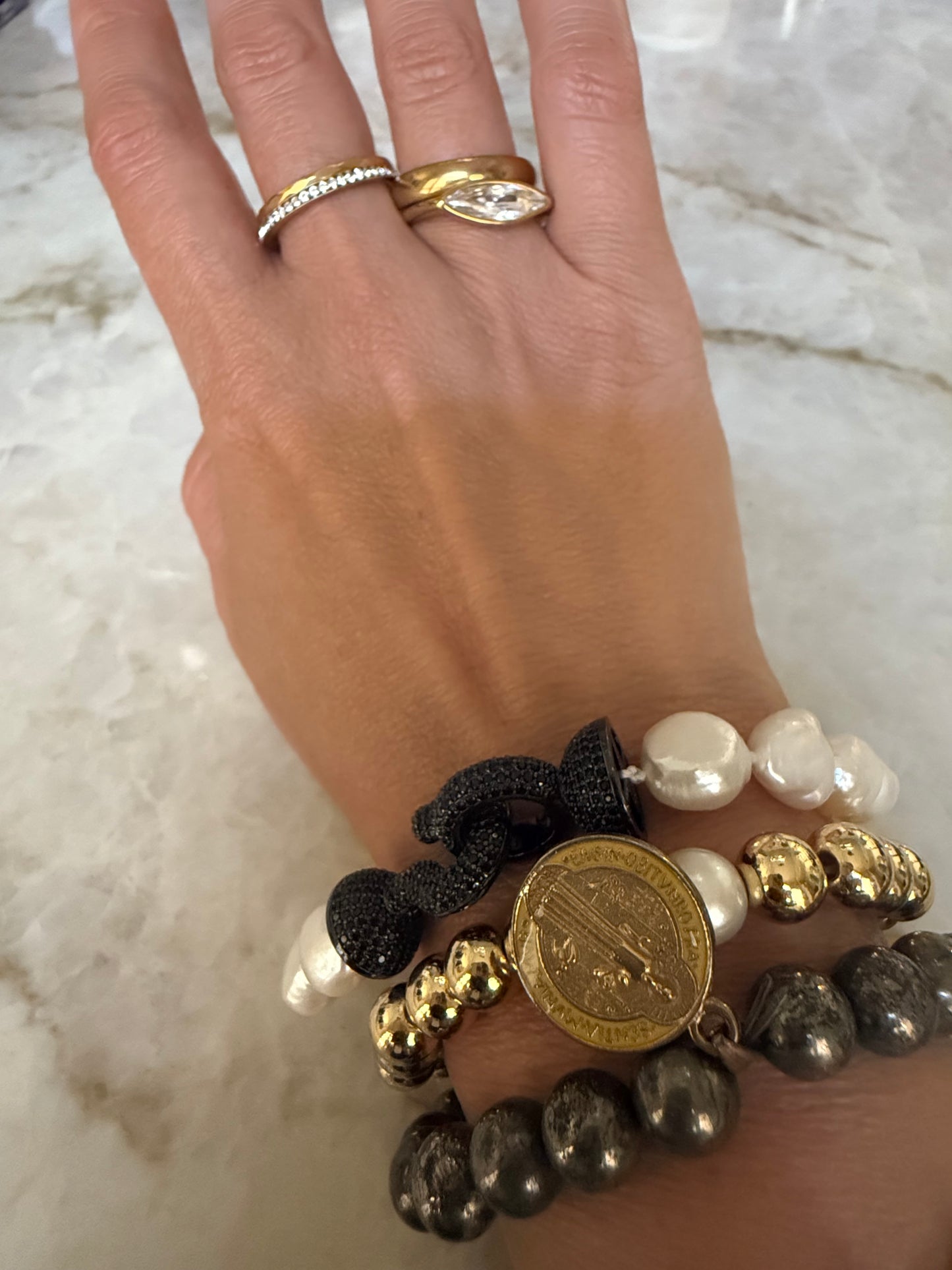 Zirconia Ring Set – 18K Gold Plated