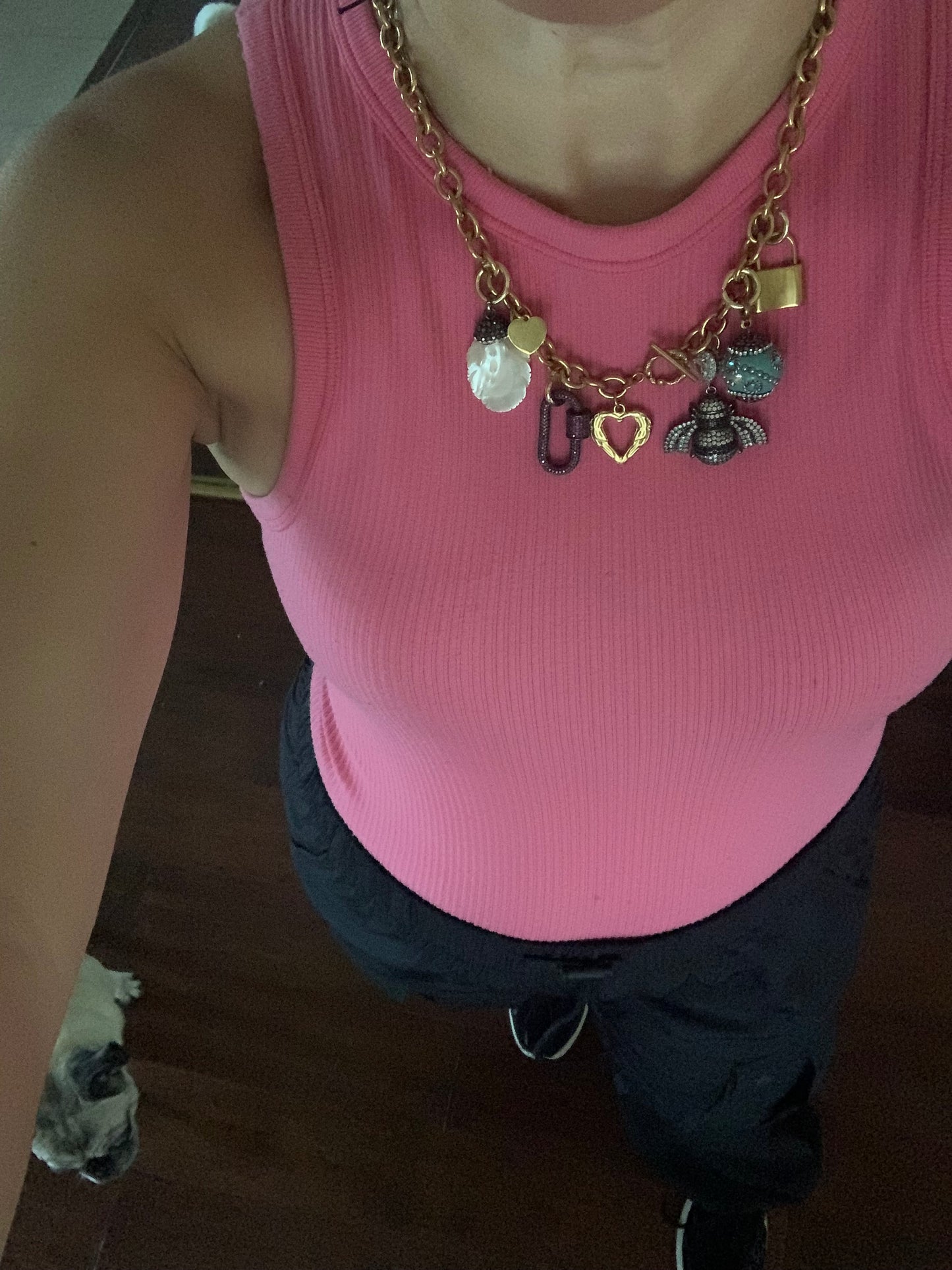 18K Gold Plated Necklace with Pendants