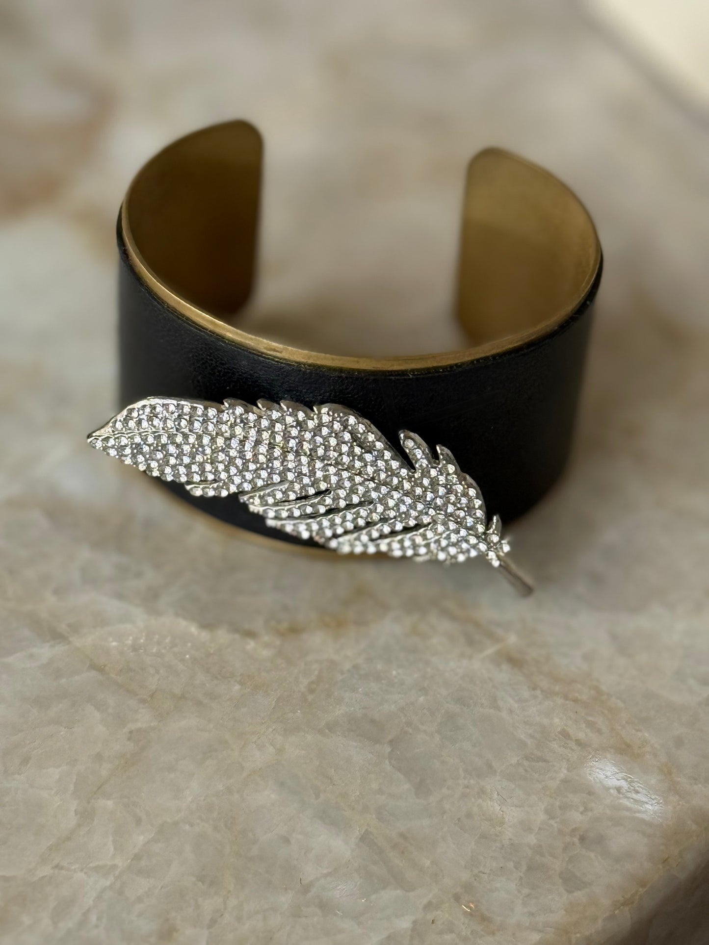 Feather cuff bracelet