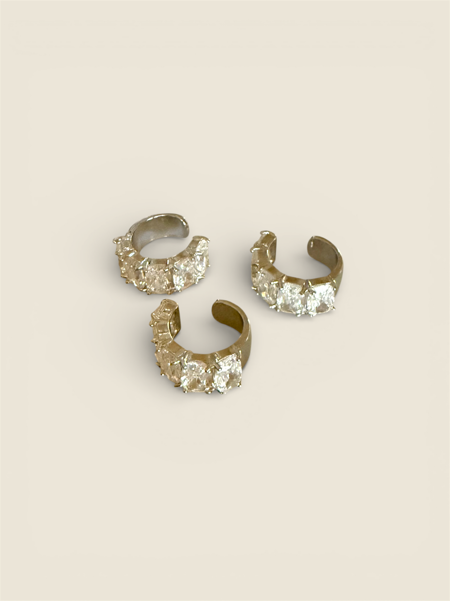 Gold Plated Zirconia Earcuffs
