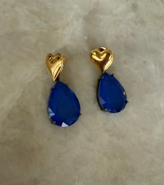 Zirconia Heart Earrings
