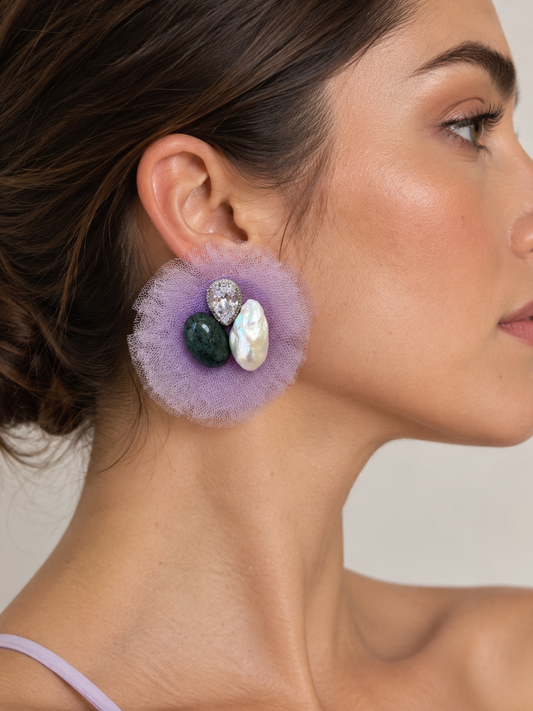 Tulle Earrings