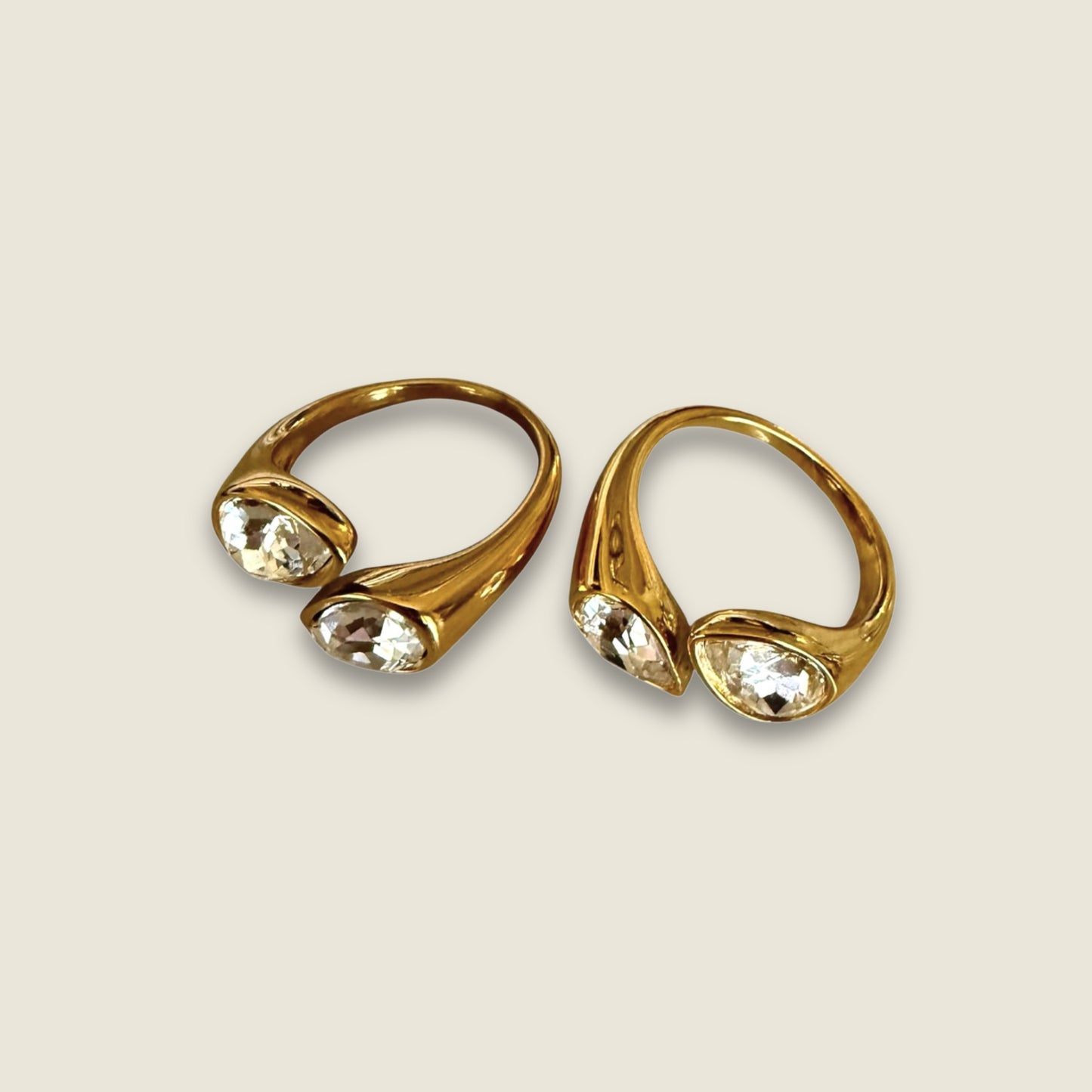 Open Zirconia Adjustable Ring