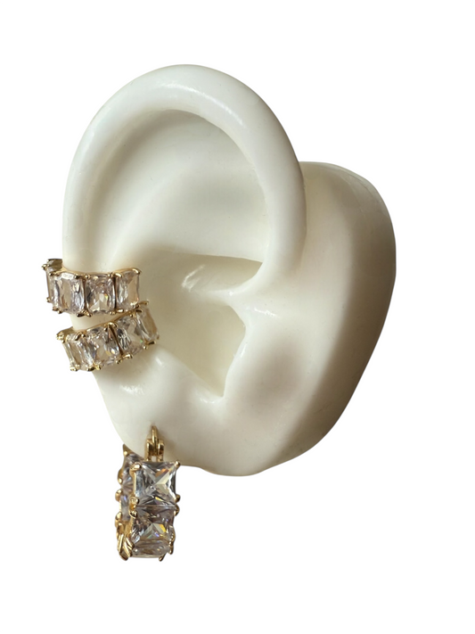 Gold Plated Zirconia Earcuffs