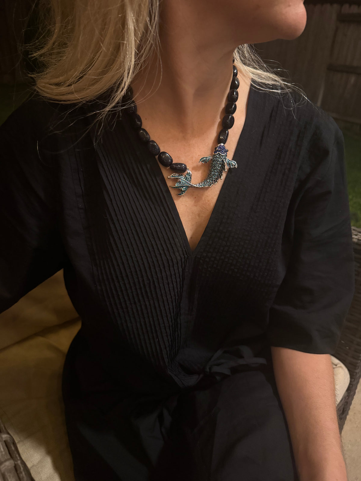 Koi Moonstone Necklace