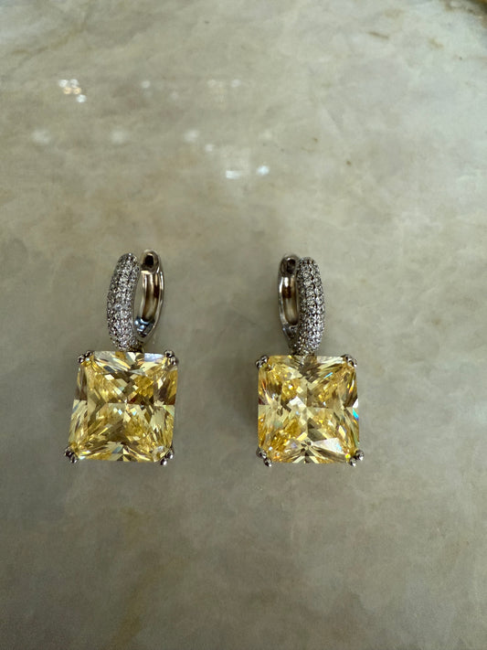 925 Sterling Silver Moissanite Earrings