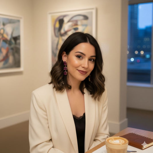 Pink Turquoise Earrings