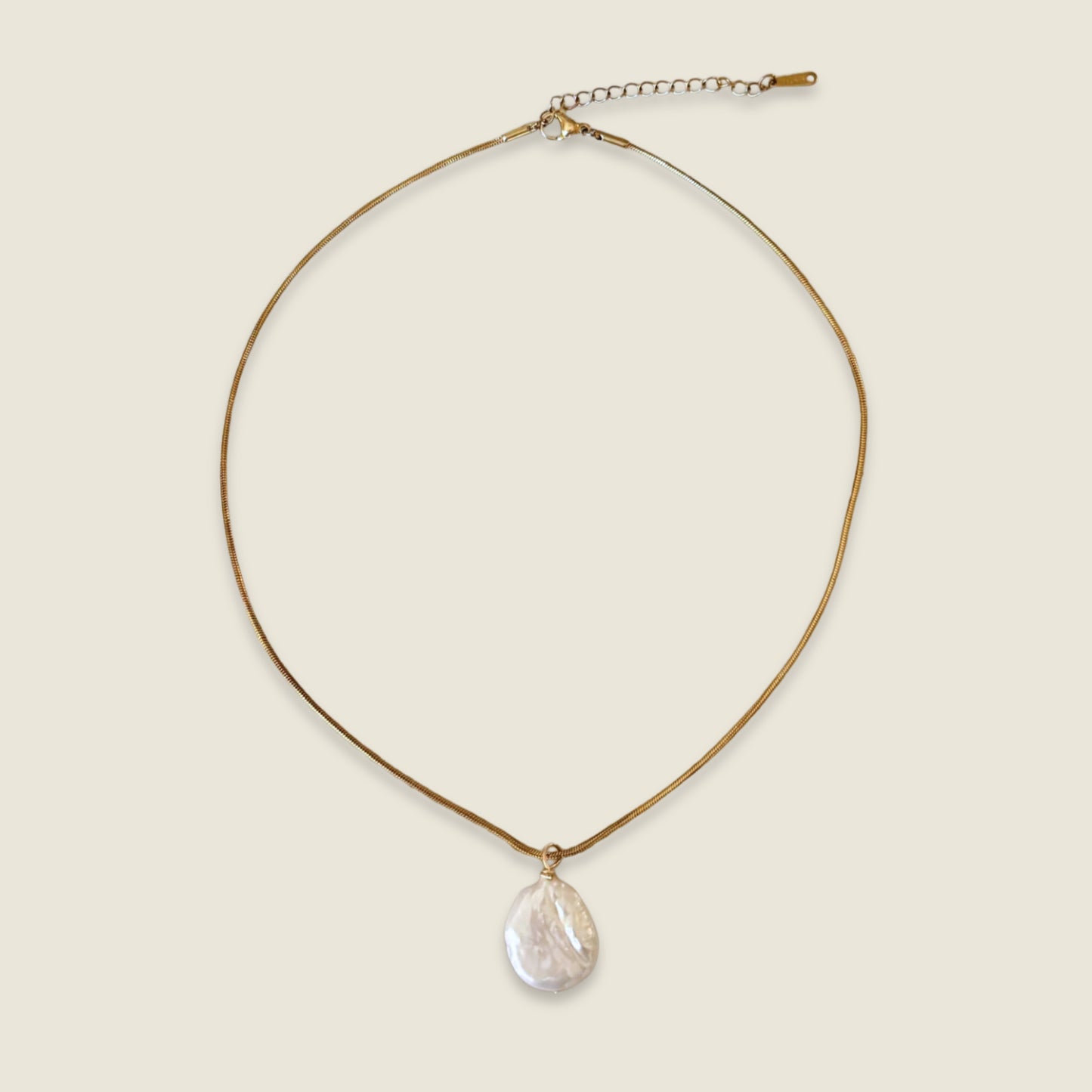 Baroque Single Pearl Necklace