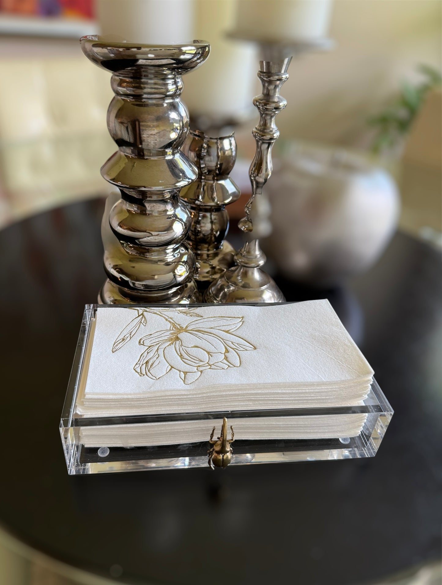Golden Beetle Decorative Tray