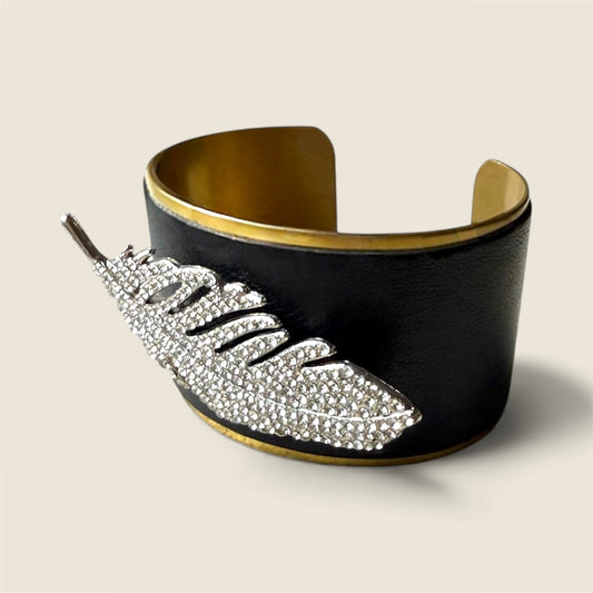 Feather cuff bracelet