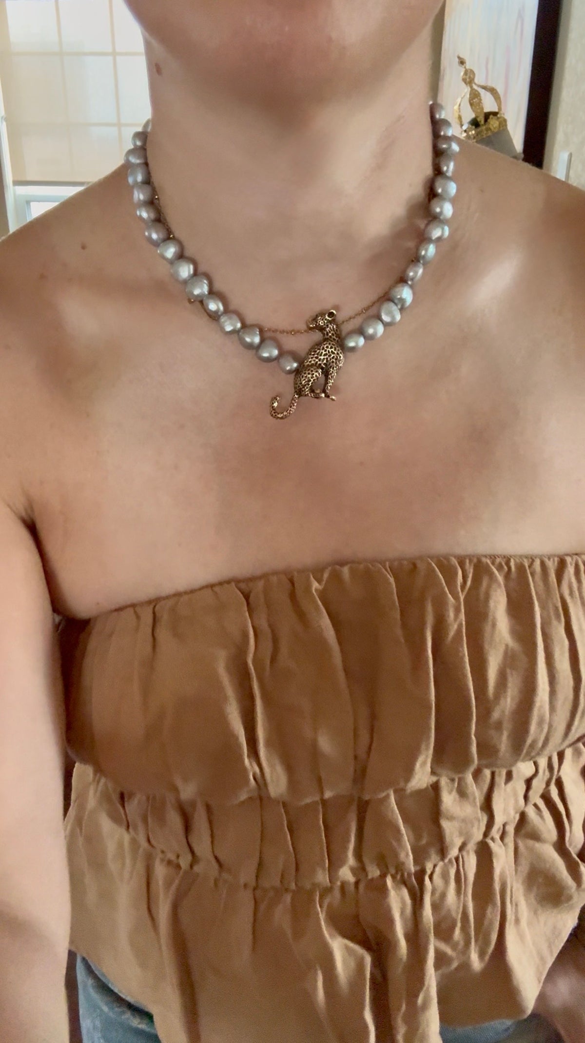 Jaguar Pearl Necklace