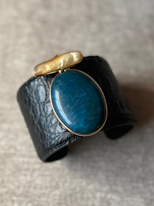 Agate Cuff Bracelet