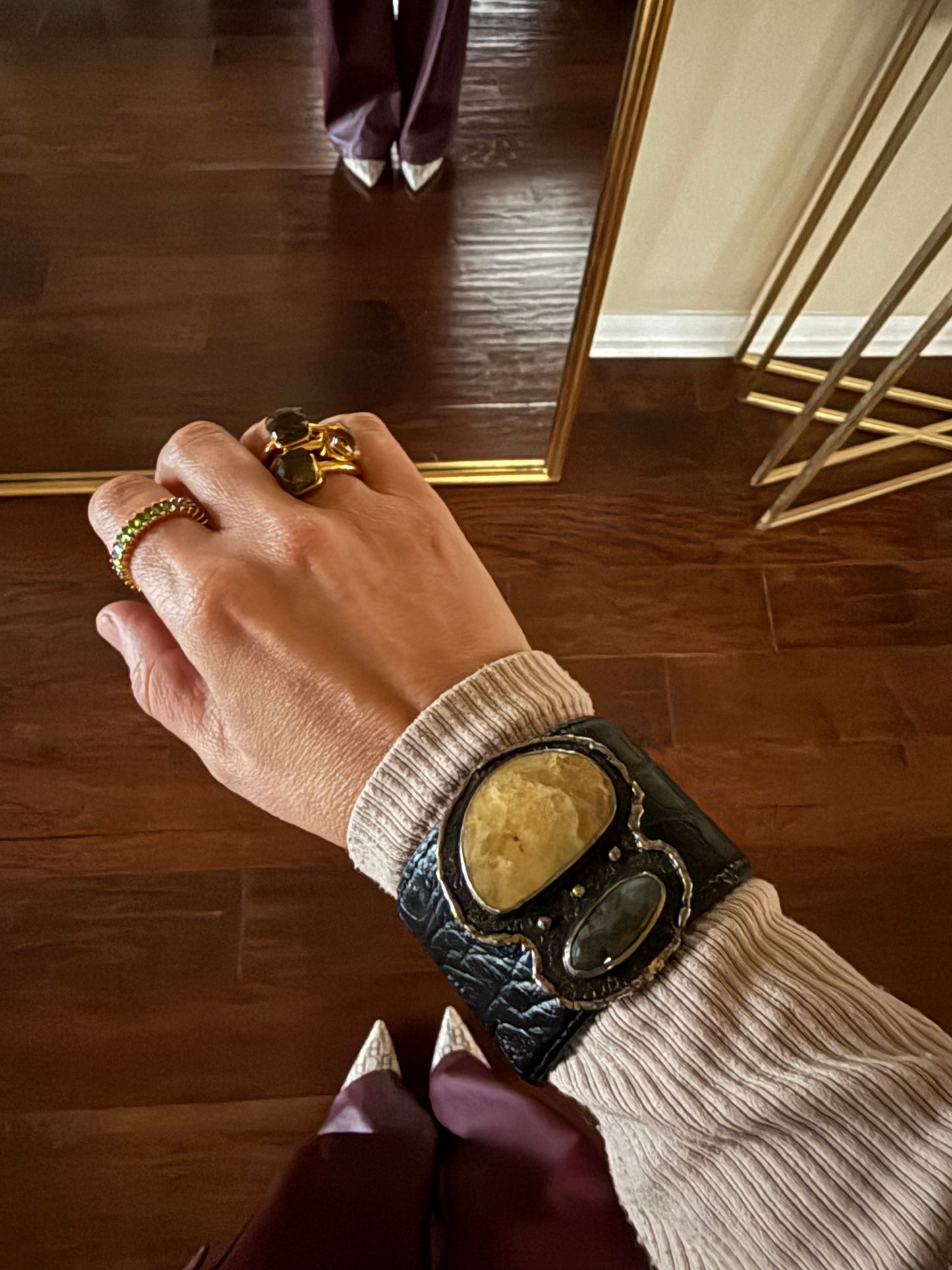 Quartz Cuff Bracelet