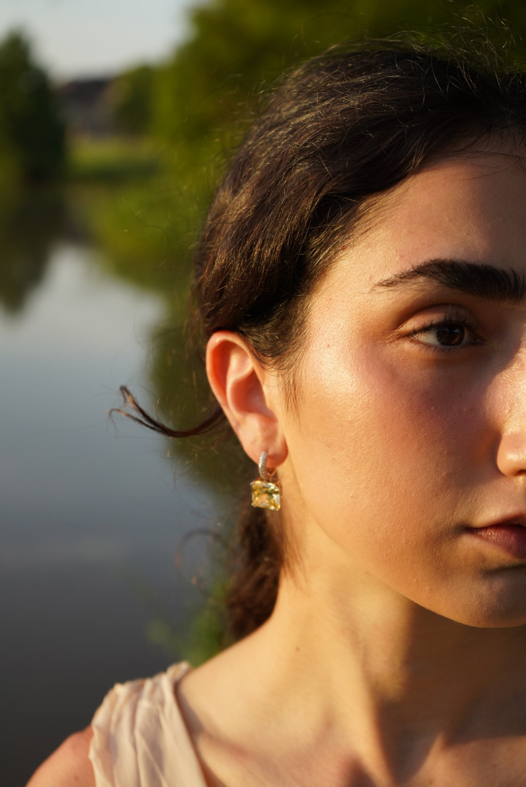 925 Sterling Silver Moissanite Earrings