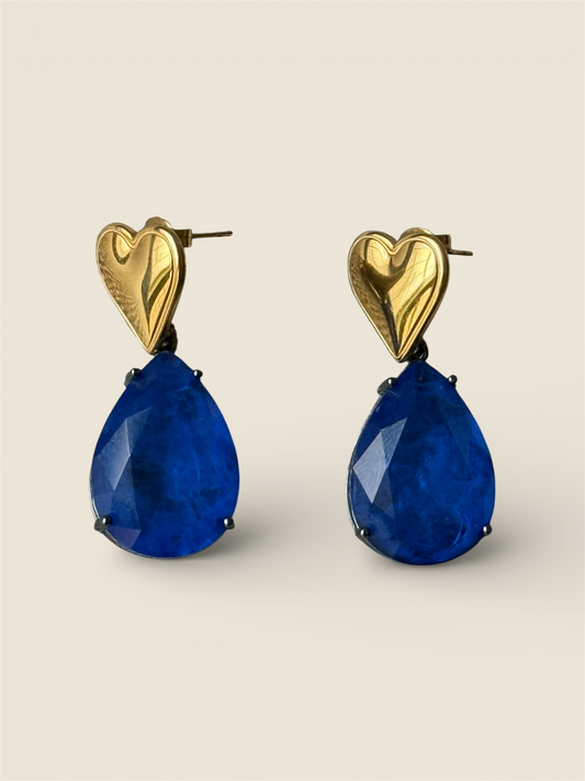 Zirconia Heart Earrings
