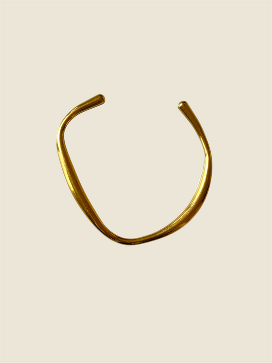 Asymmetric Gold Bracelets