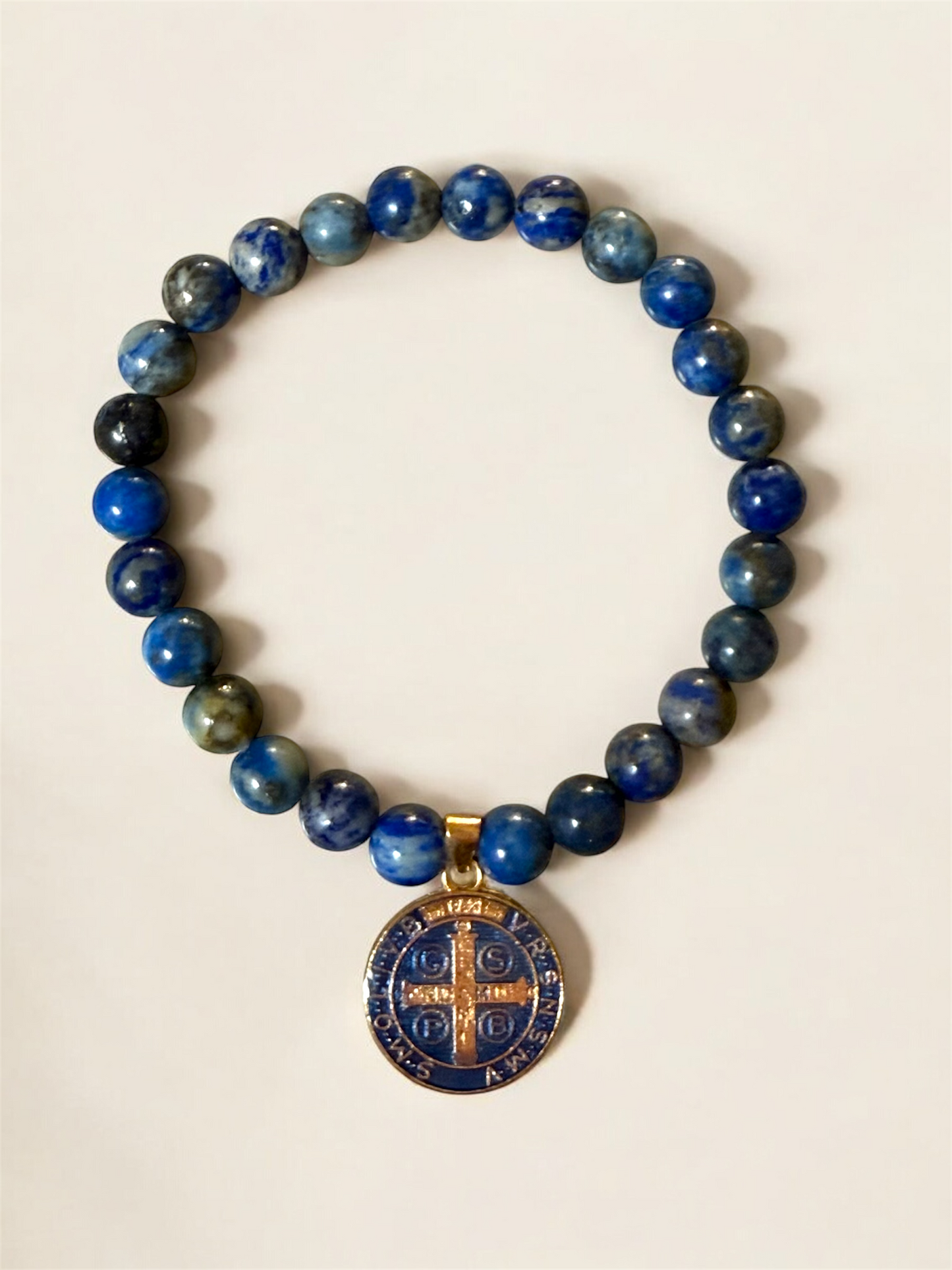 St. Benedict Semiprecious Stones Bracelet